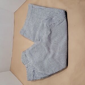 Duck Head, Size 14P. Seersucker Capri Pants, Navy Blue and White, GUC